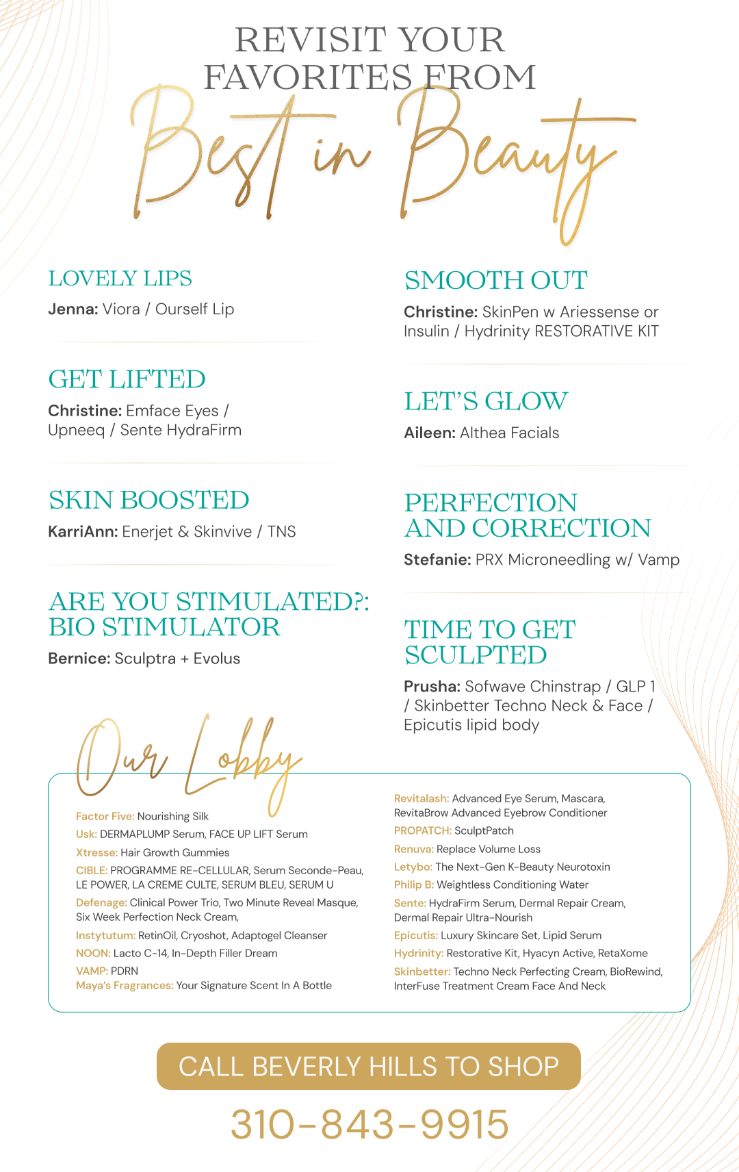 Explore Our Best in Beauty Menu 3