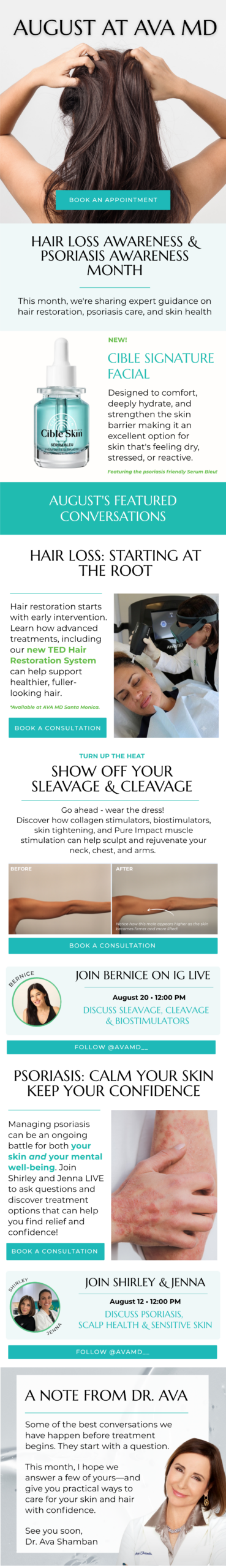 Ava August Promotions - AvaMD
